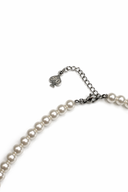 PALMA pearl strand necklace, stainless steel detail — Palms Out