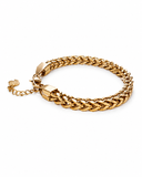 SAINT-TROPEZ gold chain bracelet with engraved Palms Out tag