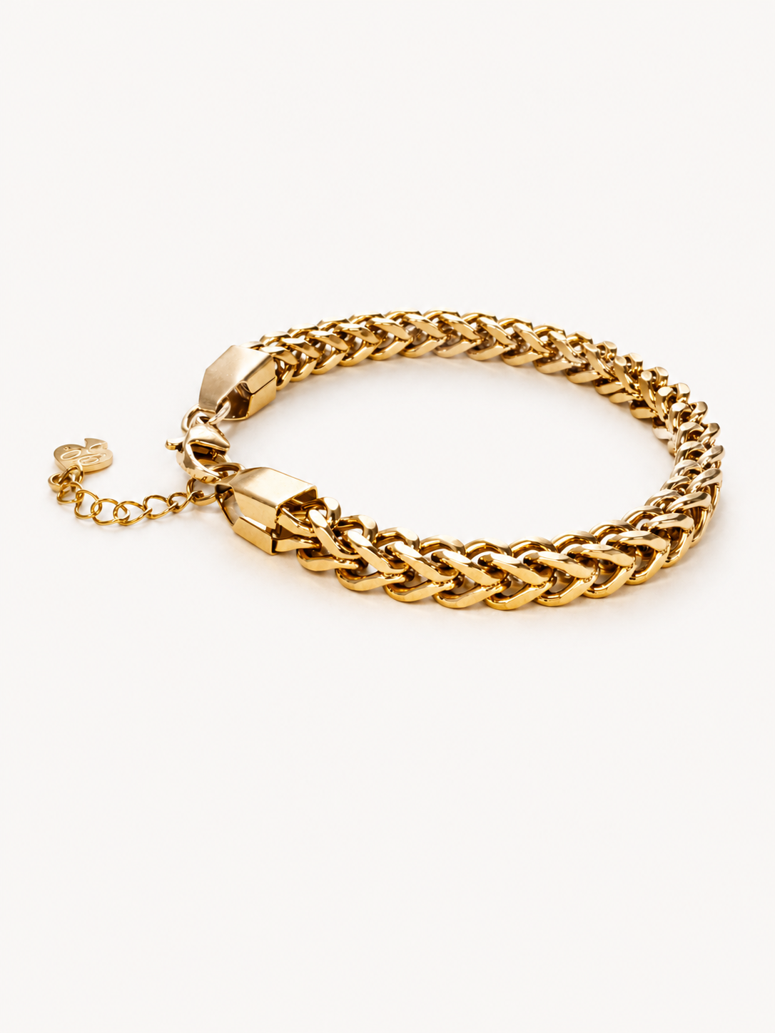 SAINT-TROPEZ Chain Bracelet | Gold Woven Bracelet | Palms Out