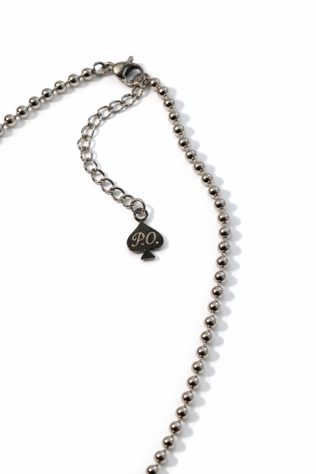 BARCELONA beaded necklace with spade charm pendant — Palms Out
